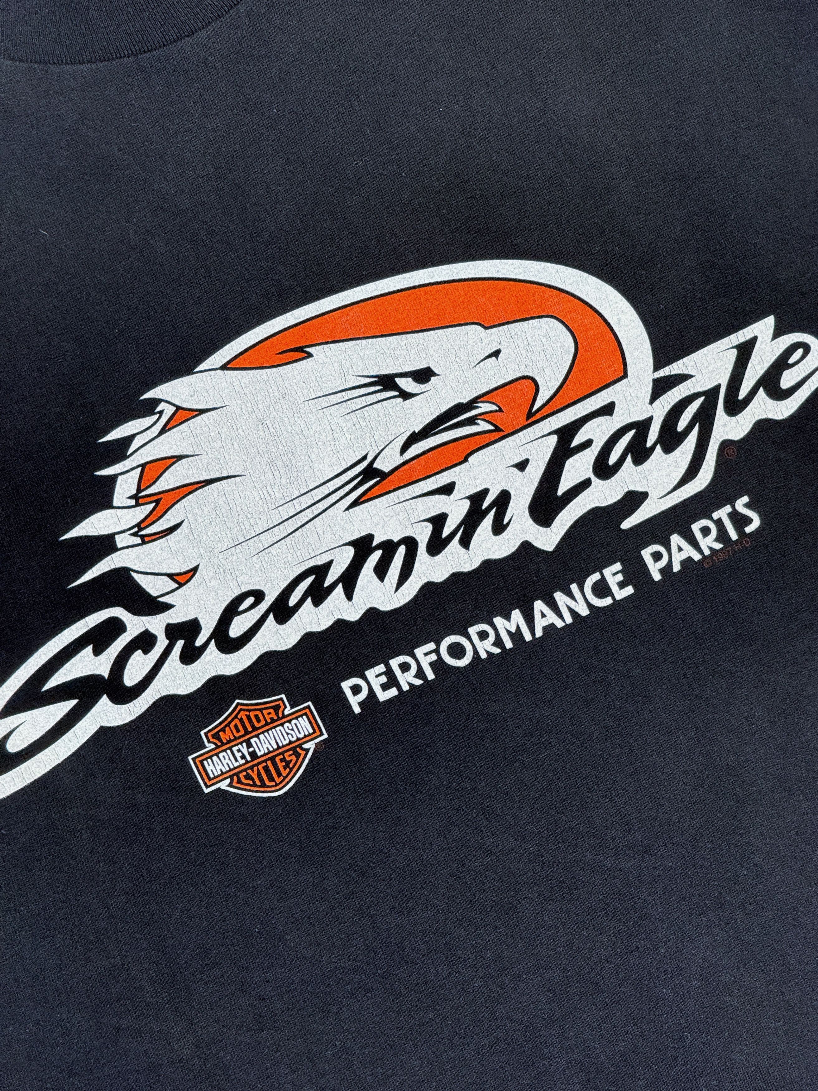 Harley Davidson × Vintage 1997 Harley Davidson T-Shirt LS Screamin Eagle Innsbruck Size US XL / EU 56 / 4 - 11 Thumbnail
