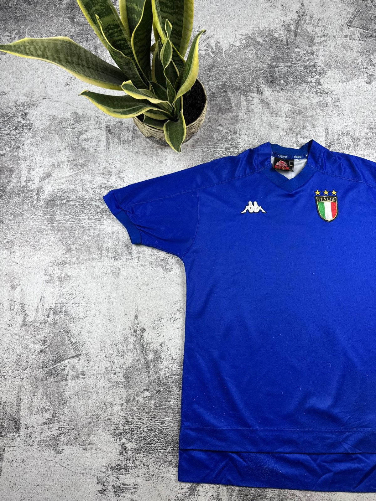Kappa Vintage Italy 1998/2000 National Kappa Home Soccer Football T Shirt Jersey Tee Size US L / EU 52-54 / 3 - 2 Thumbnail