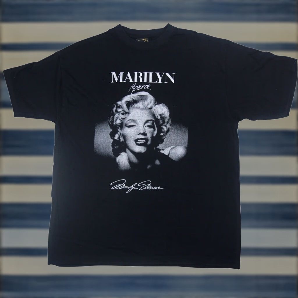 Vintage VINTAGE Marilyn Monroe Mens XL T Shirt Black Graphic Size US XL / EU 56 / 4 - 1 Thumbnail