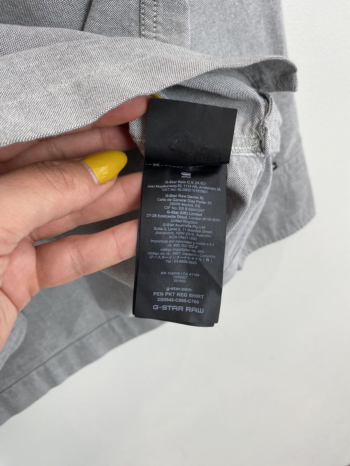 G-Star G-Star Raw Buttons Up Regular Fit Shirt Men’s Size S Grey Size US S / EU 44-46 / 1 - 9 Thumbnail