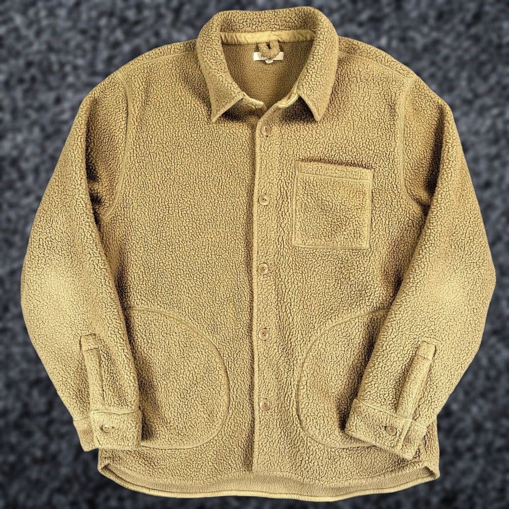Madewell Madewell Fleece Jacket Womens Medium Beige Sherpa Cozy Button Front Shirt Coat Size M / US 6-8 / IT 42-44 - 1 Thumbnail