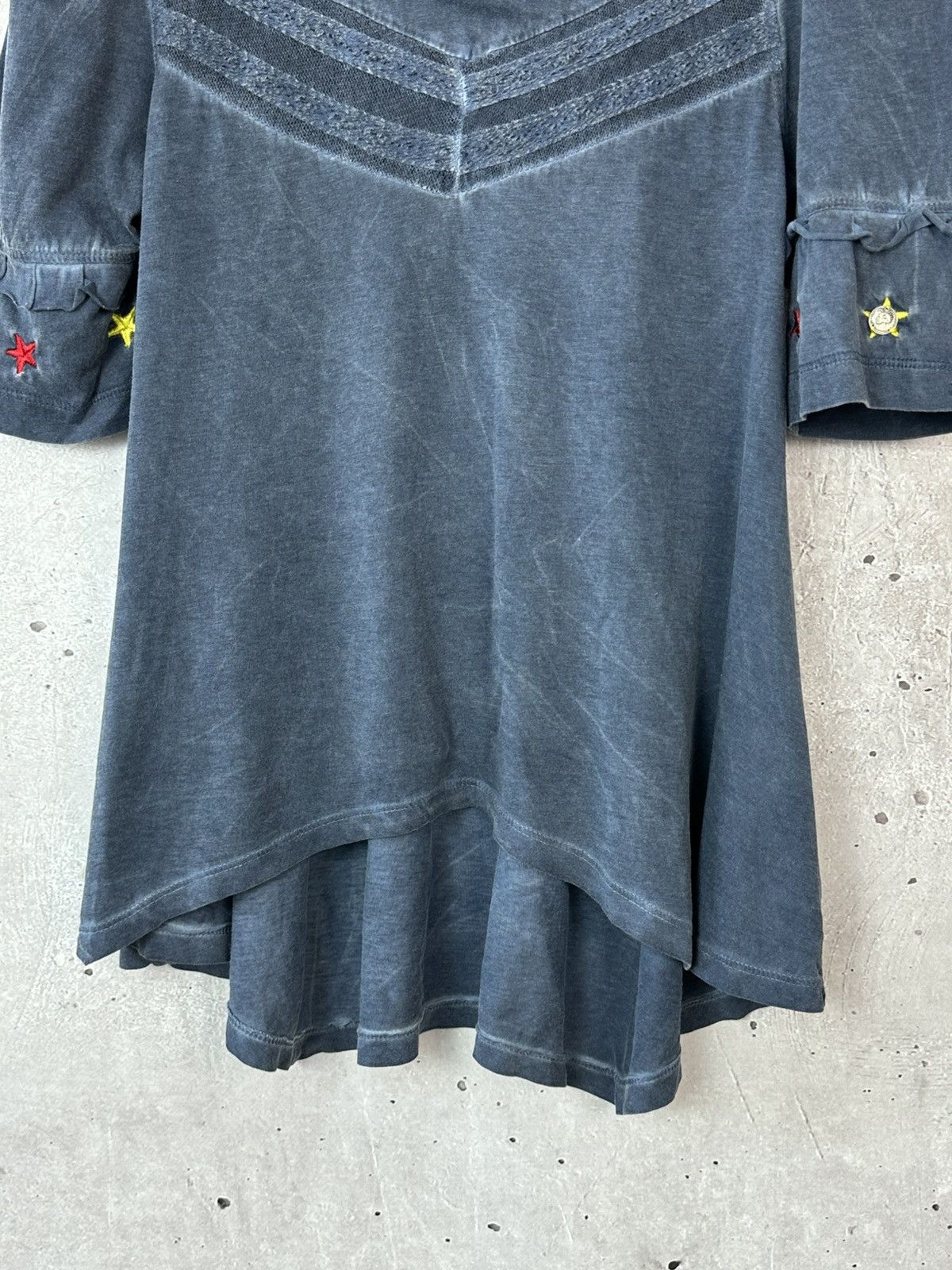 Diesel Diesel Flared Washed Blue Women’s T-shirt Size S / US 4 / IT 40 - 5 Thumbnail