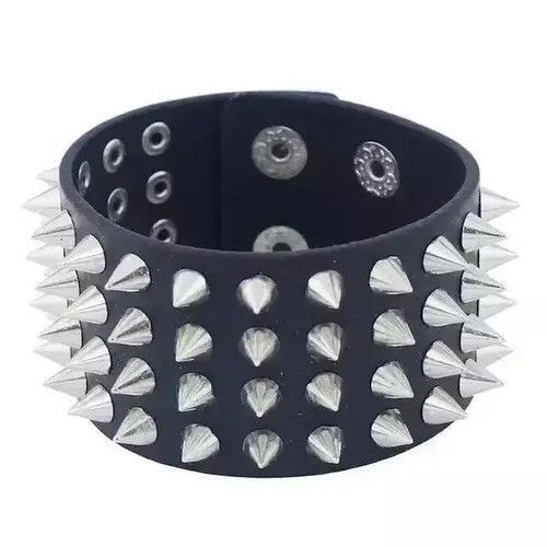 Jewelry Spike Strap Bracelet Gothic Demon Soul Horror Jewelry Size ONE SIZE - 2 Thumbnail