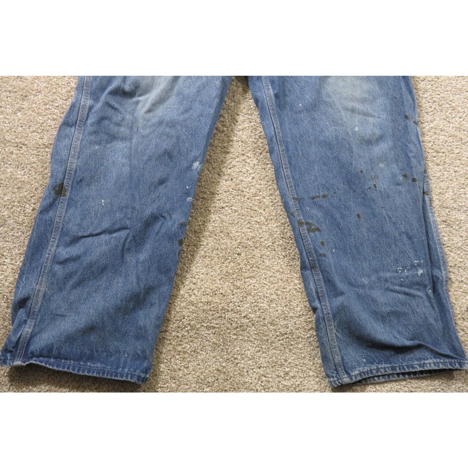 Carhartt VINTAGE Carhartt Bib Overalls Denim Carpenter 40x29 Blue USA Logos 5-Pocket Size US 40 / EU 56 - 2 Thumbnail