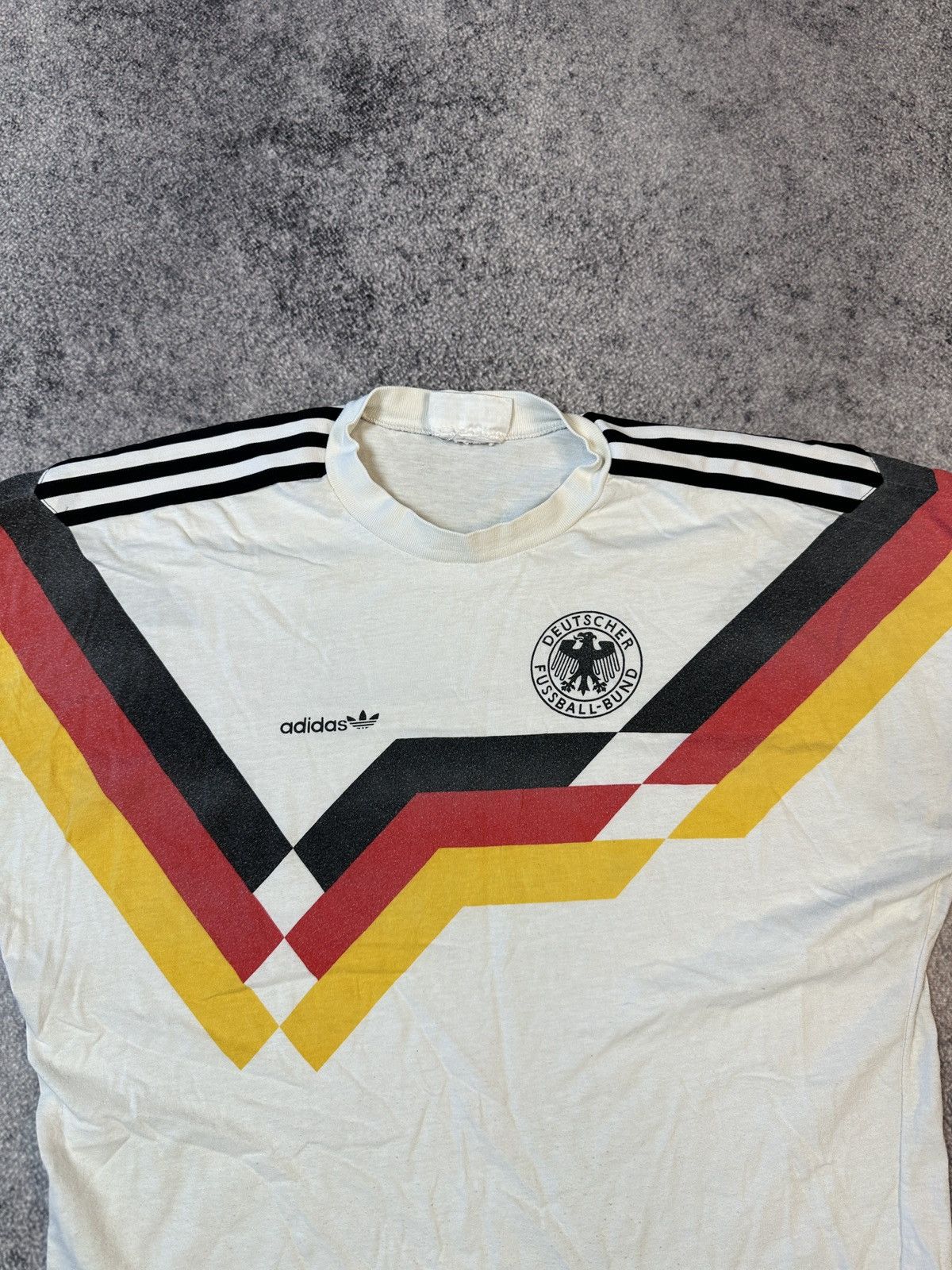 Adidas × Vintage Vintage Adidas Germany 90s Soccer Jersey Blokecore Rare M Size US M / EU 48-50 / 2 - 2 Thumbnail