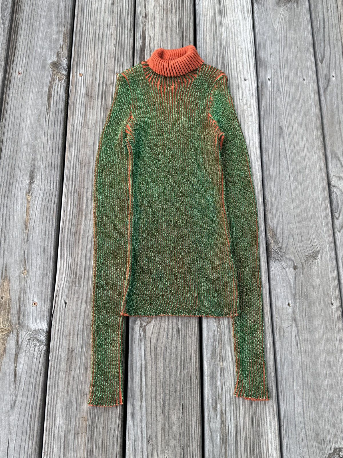 image of Jean Paul Gaultier Knit in Green, Women's (Size XS)