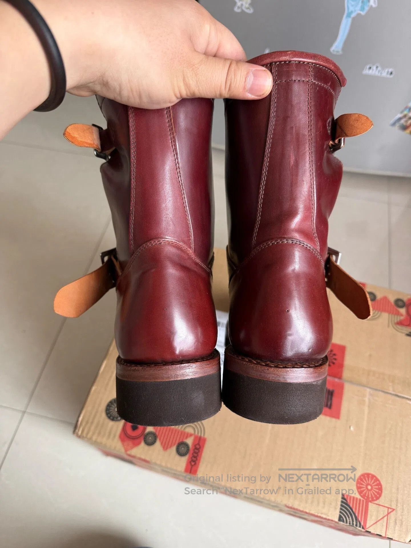Other Holwen Genuine Leather Engineer Boots. Size US 6 / EU 39 - 6 Thumbnail