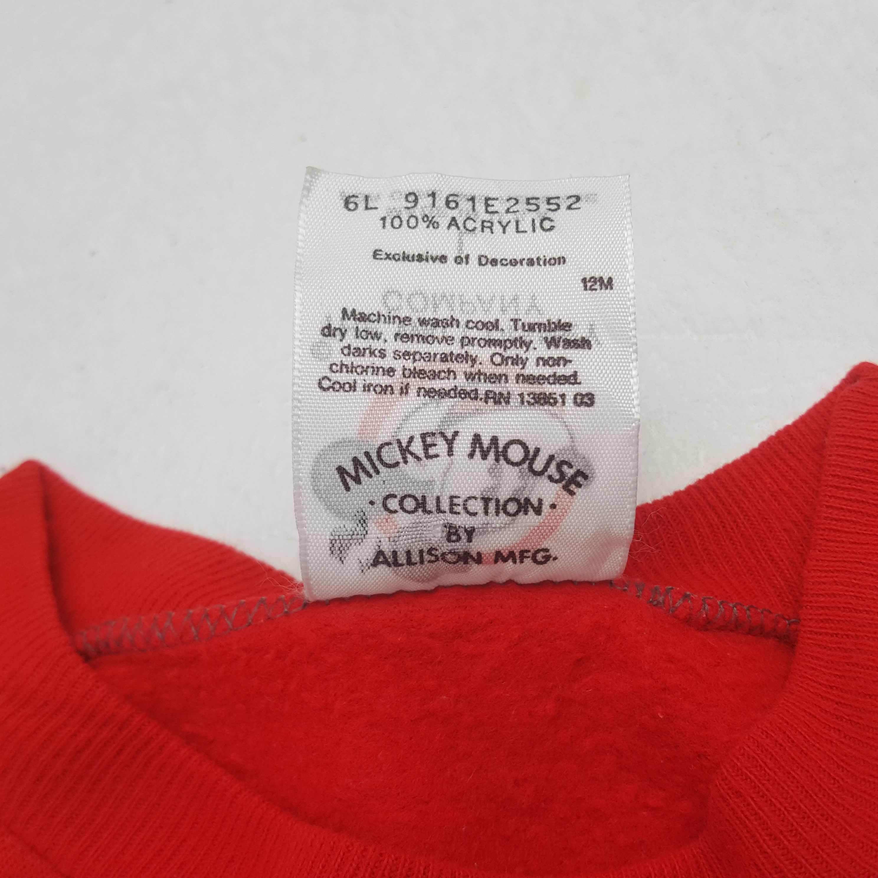 Disney 90’s Mickey Mouse Disney by Allison MFG Christmas Sweatshirt Size US M / EU 48-50 / 2 - 11 Thumbnail