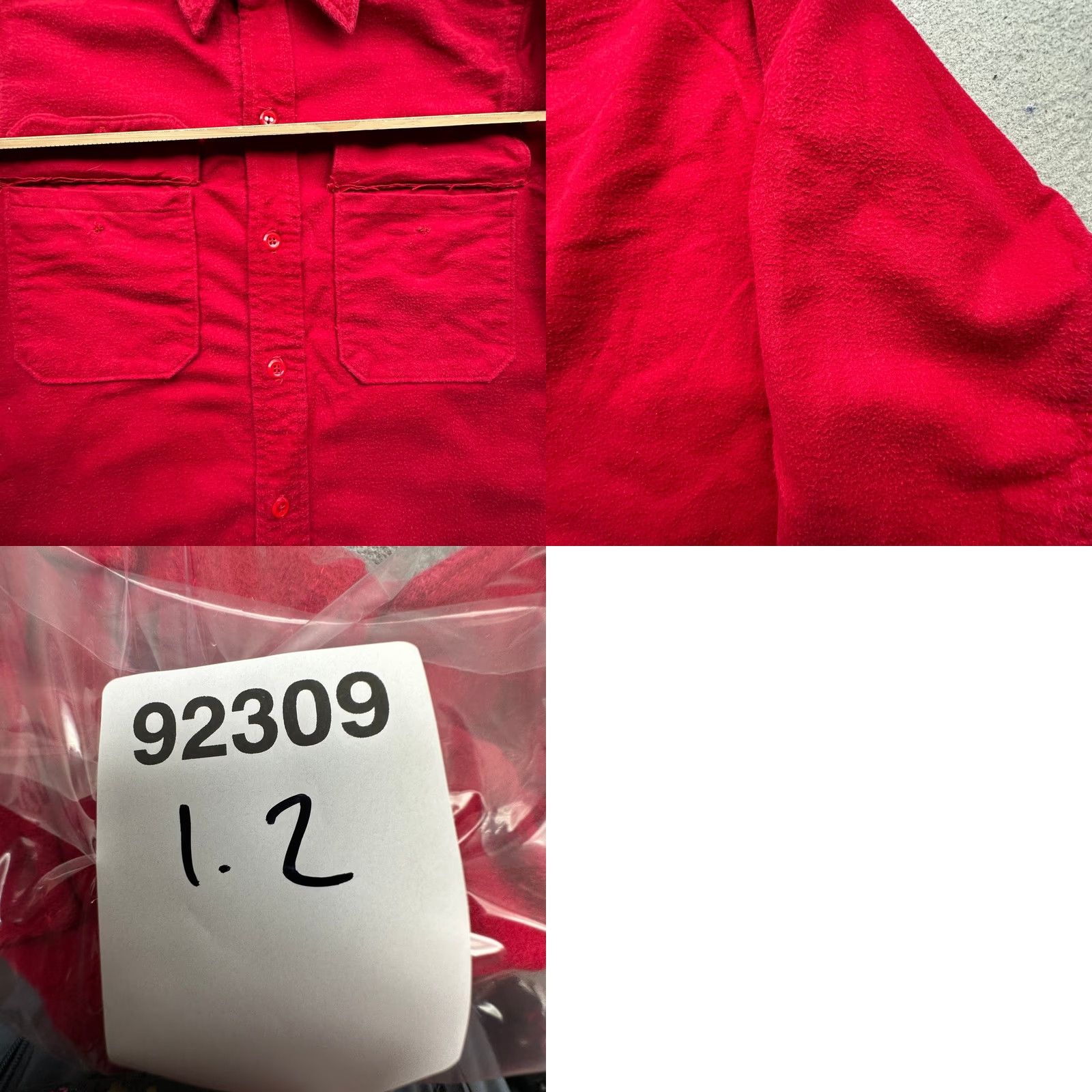 Vintage VINTAGE Woolrich Chamois Flannel Button Up Shirt Mens M 15 Long Sleeve Red Size US M / EU 48-50 / 2 - 9 Thumbnail