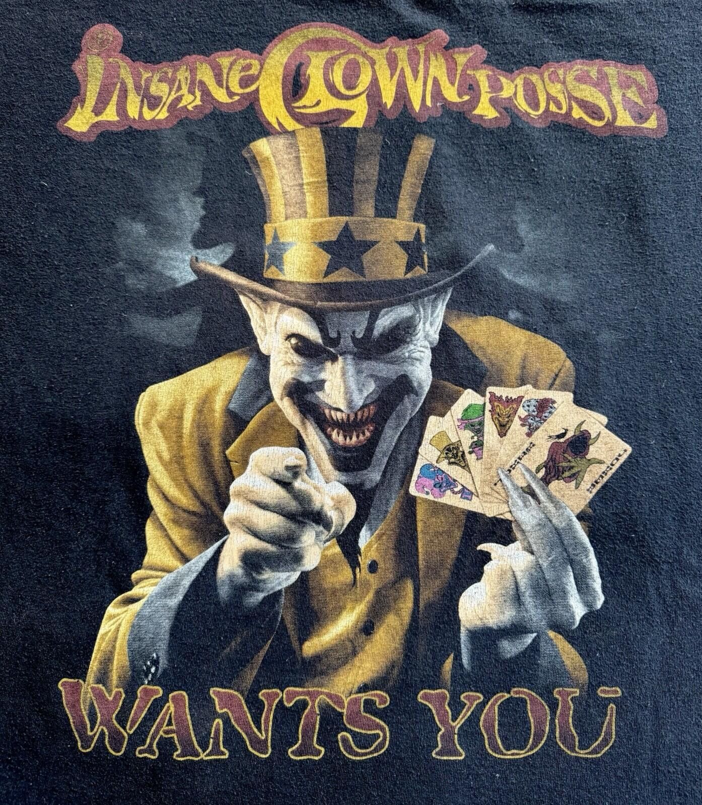 Vintage Vintage 2000 Insane Clown Posse Uncle Sam Hatchet Man Shirt Size US XL / EU 56 / 4 - 3 Thumbnail