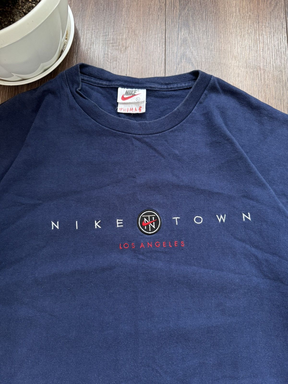Nike Vintage Nike navy blue oversize fit short sleeve men’s tee Size US XL / EU 56 / 4 - 3 Thumbnail