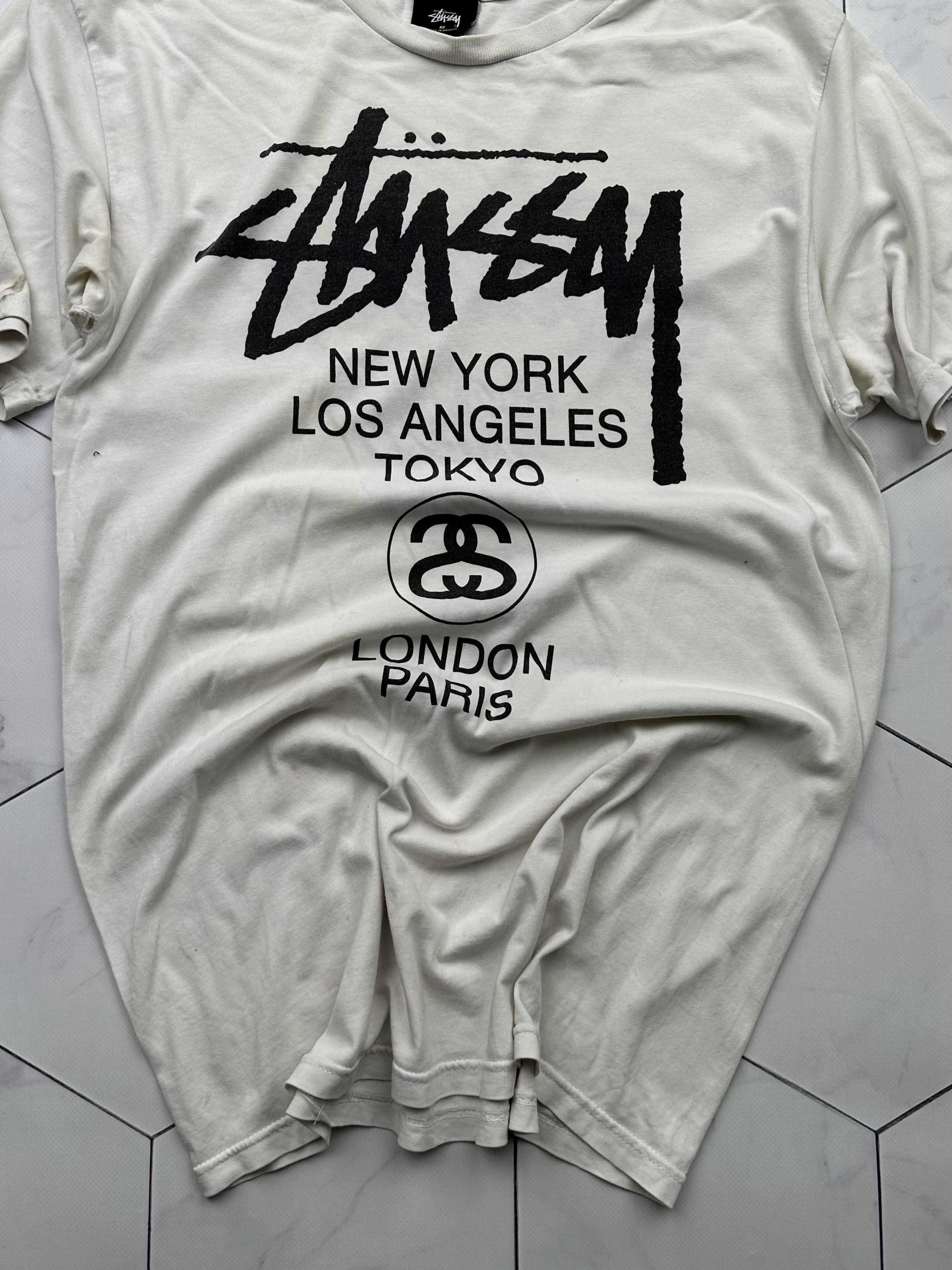 Stussy Stussy Thrashed Distressed Vintage T-Shirt (B204) Size US M / EU 48-50 / 2 - 3 Thumbnail