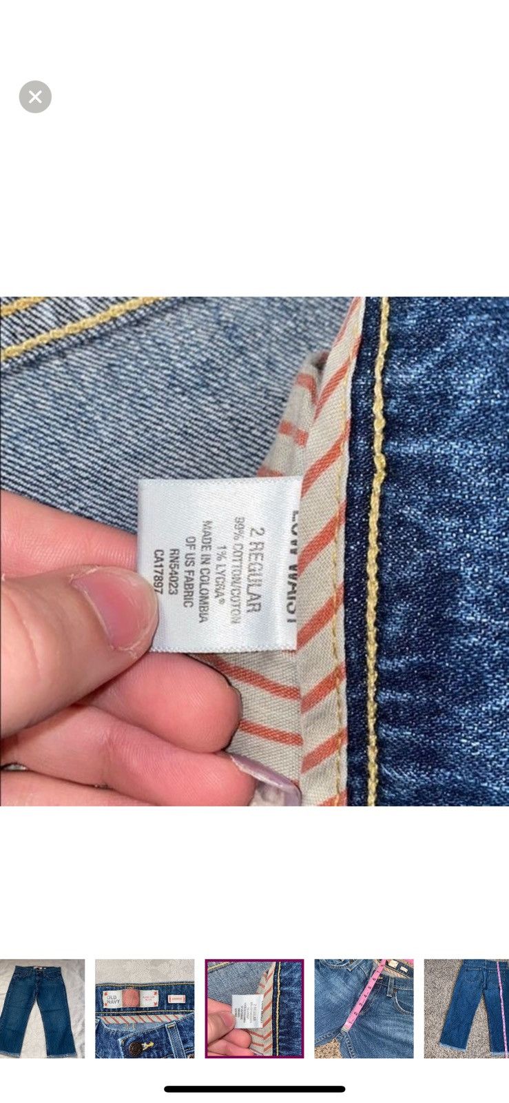 Old Navy Old navy ultra low rise denim capris size 2 Size 26" / US 2 / IT 38 - 3 Thumbnail