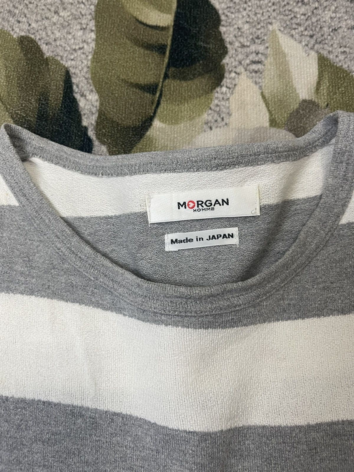 Morgan Homme Morgan Homme Stripe Tshirt Streetwear Size US S / EU 44-46 / 1 - 3 Thumbnail