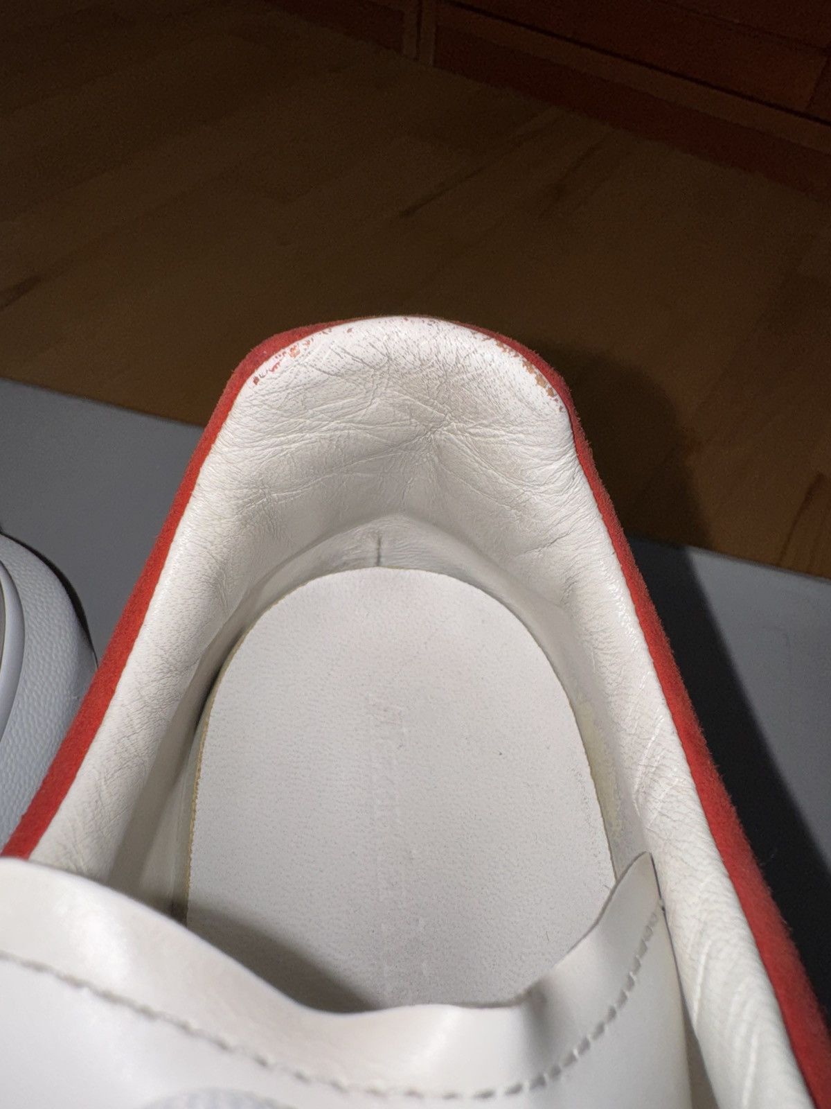 Alexander McQueen Alexander McQueen Oversize White Red Heel Suede Size US 9 / EU 42 - 13 Thumbnail