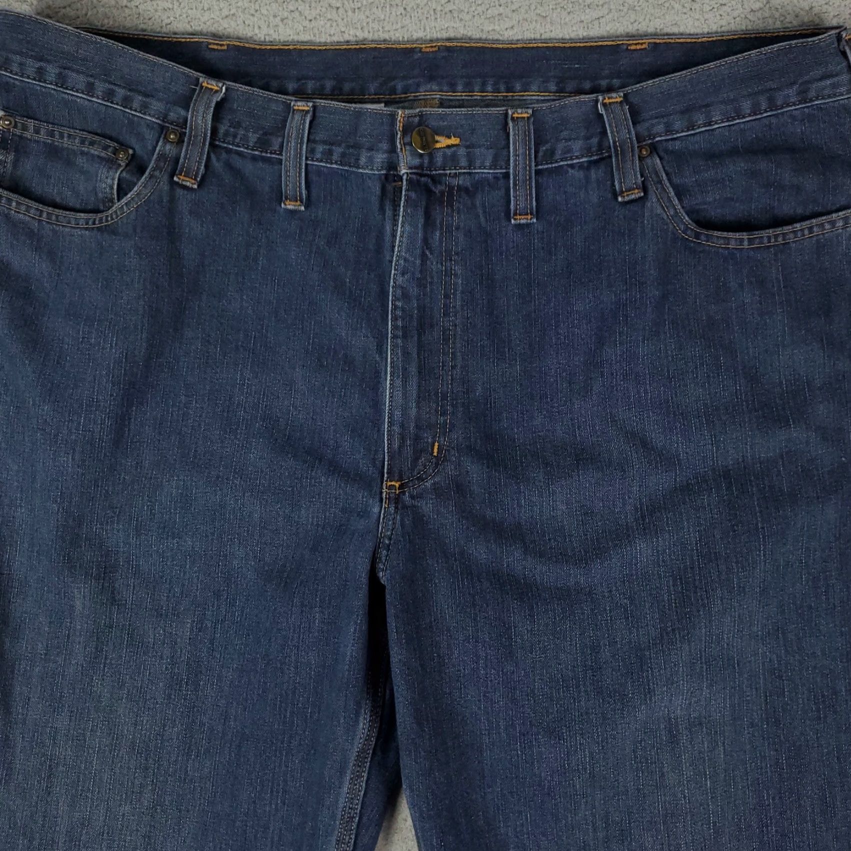 Carhartt Carhartt Jeans Mens 44x32 Blue 5-Pocket Denim Pants Baggy Relaxed Leg Straight Size US 44 / EU 60 - 2 Thumbnail