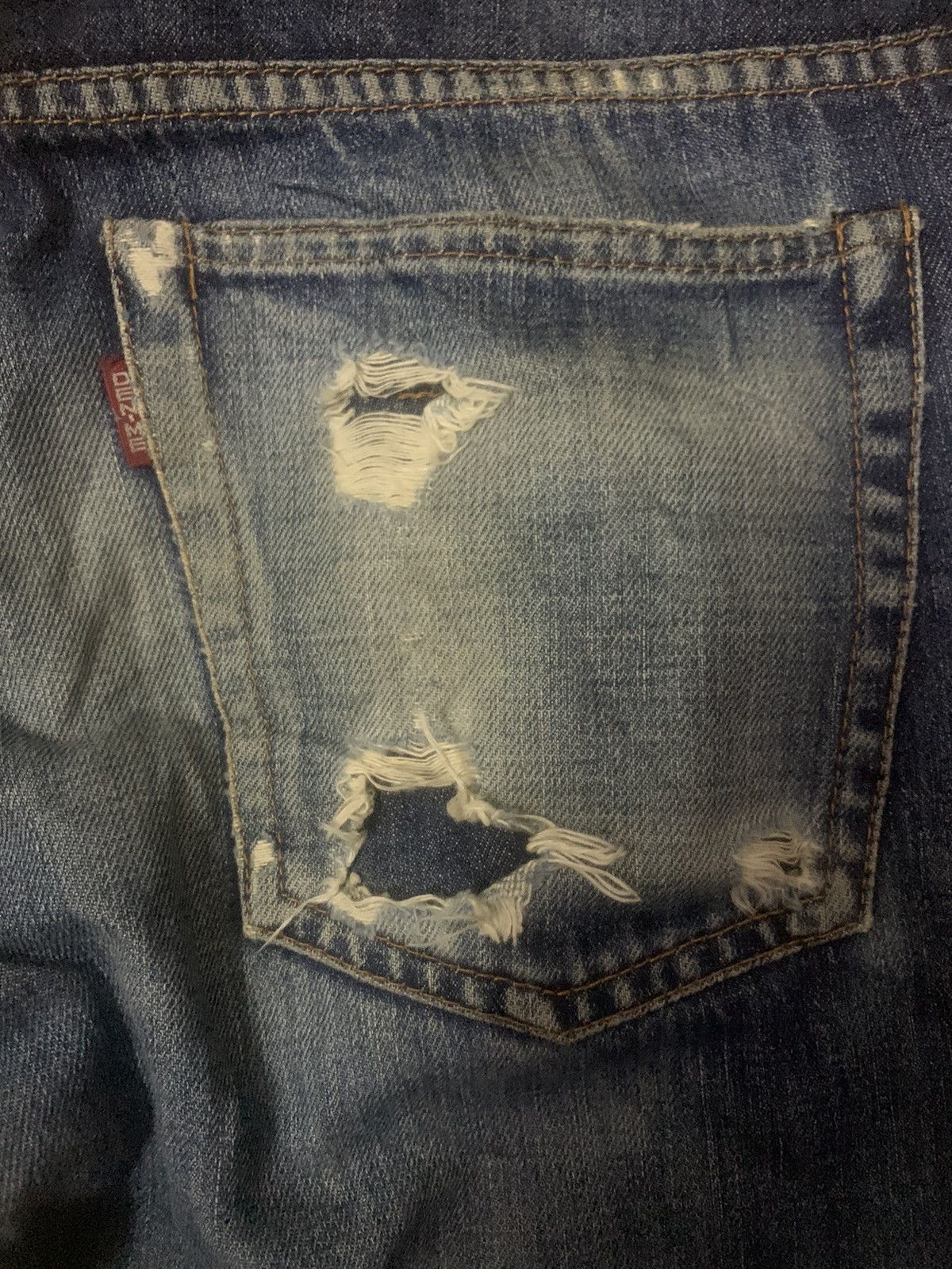 Denime Distressed Denime Lot 00910 Flare Denim Jeans Size US 31 - 9 Thumbnail