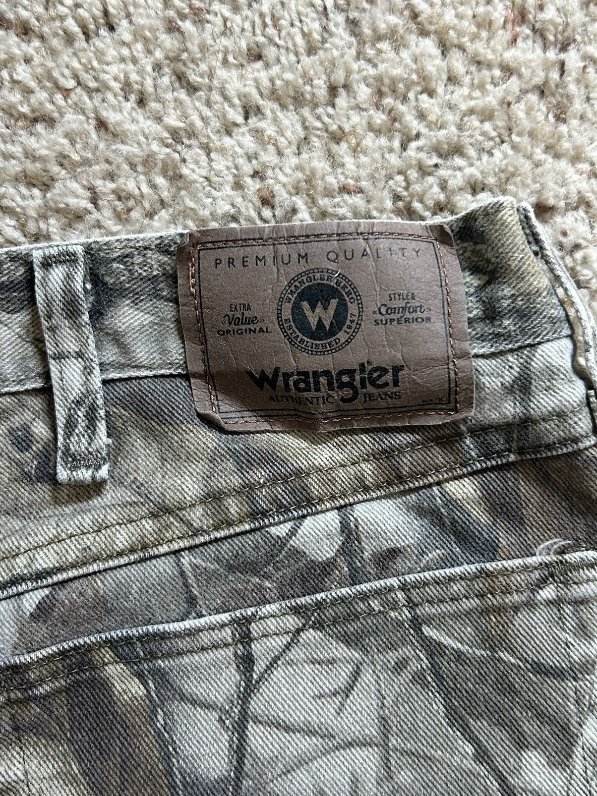 Realtree × Vintage × Wrangler Crazy Vintage Wrangler Double Knee Realtree Pants Size US 40 / EU 56 - 3 Thumbnail