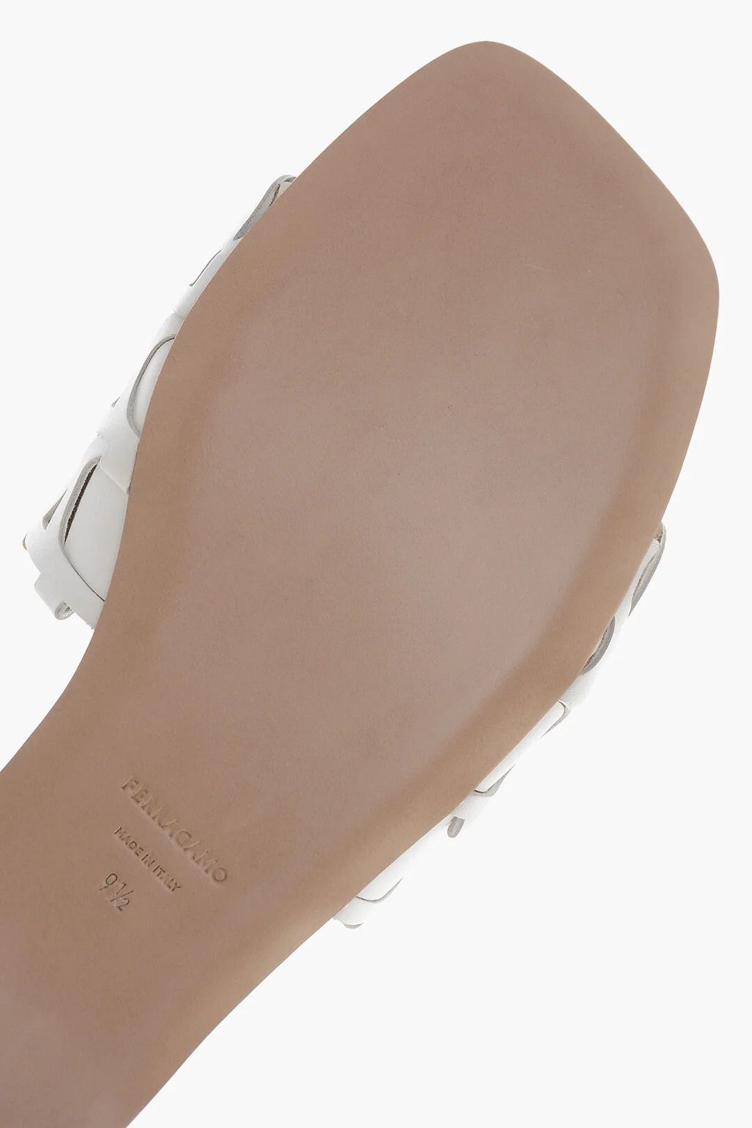Salvatore Ferragamo og1mm0426 Perforated Leather Slides in White Size US 7.5 / IT 37.5 - 5 Thumbnail