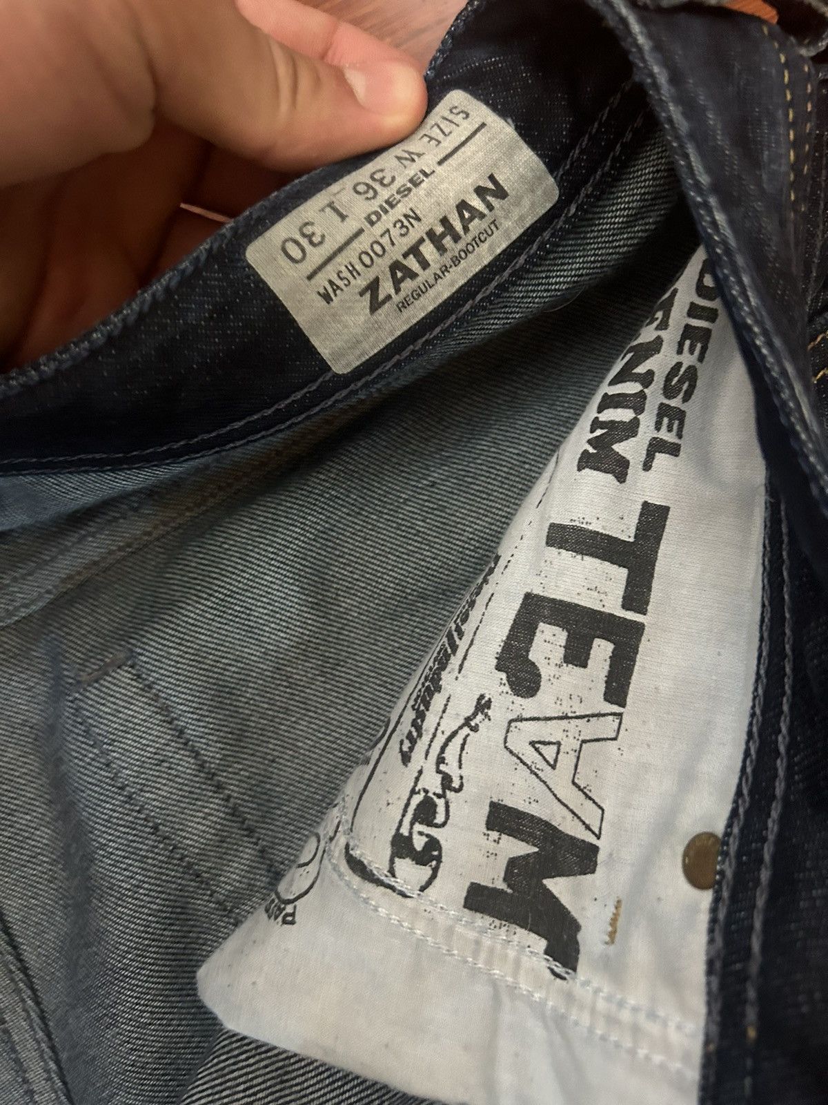 Diesel × Vintage Disel bootcut zathan denim Size US 36 / EU 52 - 4 Thumbnail