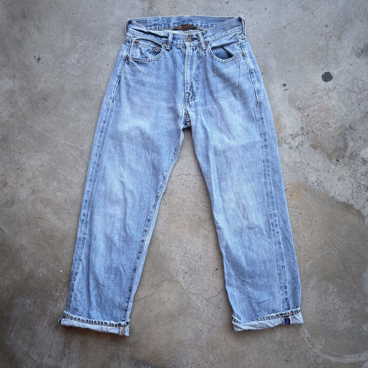 image of 20471120 Vintage Japanese Designer Redline Selvedge Denim Jeans in Blue, Men's (Size 26)
