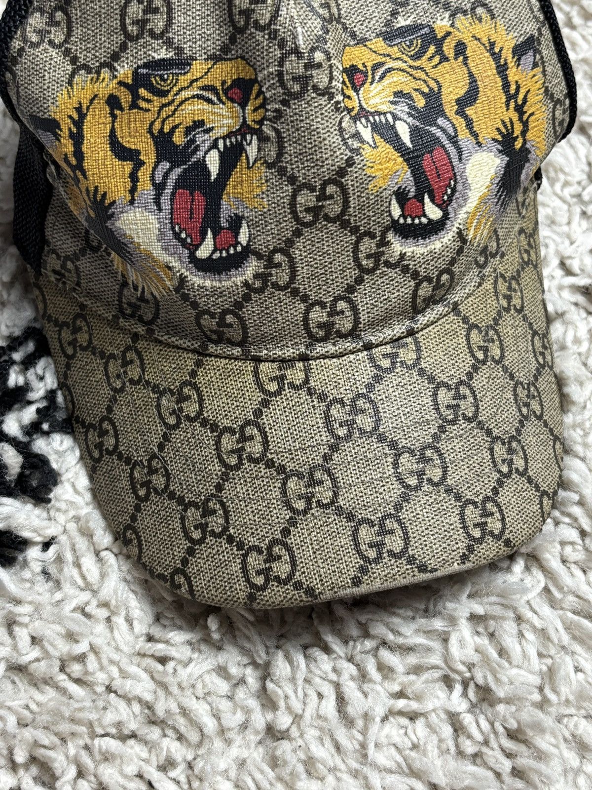 Gucci Gucci Monogram Tiger Trucker Hat GG Cap Size 34 - 4 Thumbnail