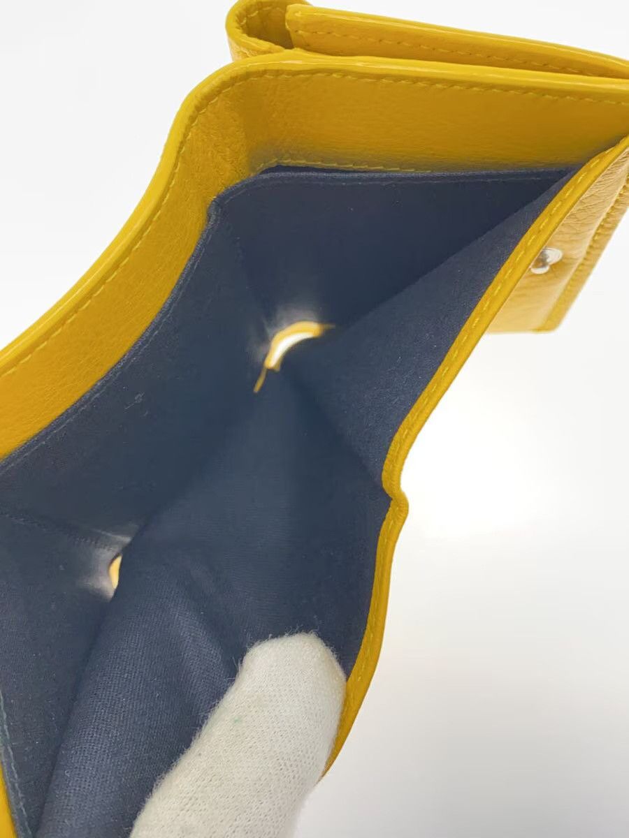 Balenciaga Balenciaga Cowhide Tri-Fold Wallet Yellow Size ONE SIZE - 6 Thumbnail