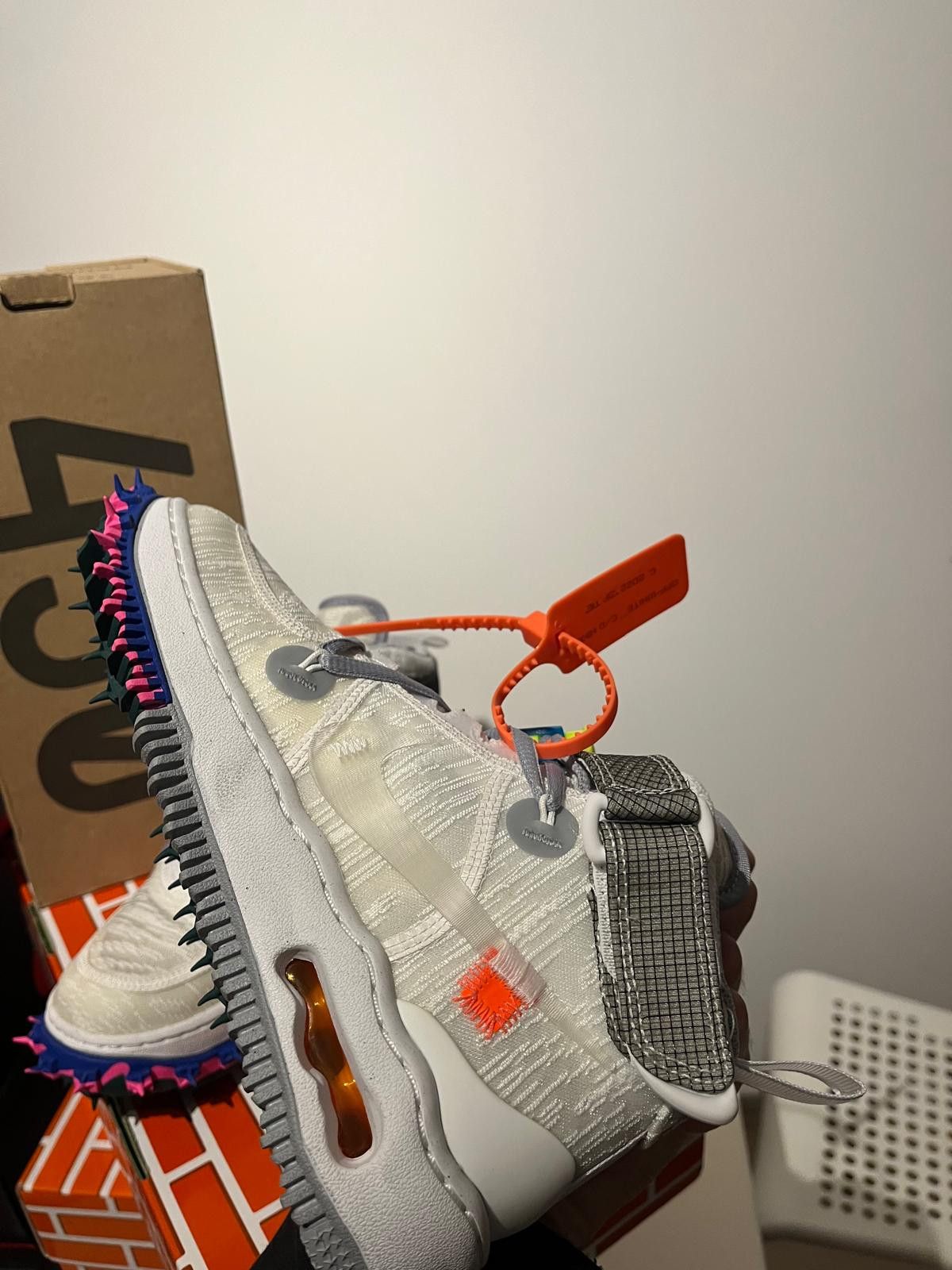 Nike × Off-White Nike Air Force 1 Mid Off-White 36 Size US 5 / IT 35 - 6 Thumbnail