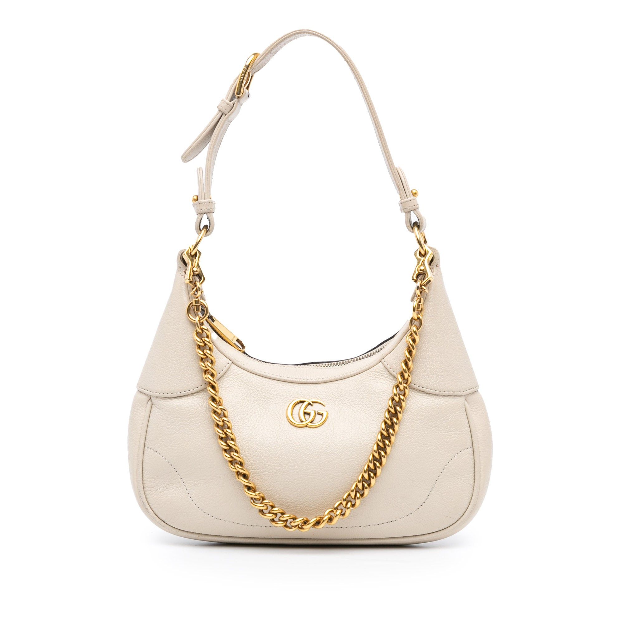 Gucci Gucci Small Calfskin Aphrodite Shoulder Bag White Size ONE SIZE - 1 Thumbnail