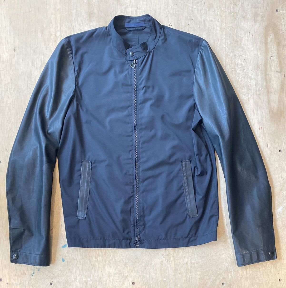 Lanvin LANVIN Leather Sleeves Windbreaker/Biker Size S Size US S / EU 44-46 / 1 - 1 Thumbnail