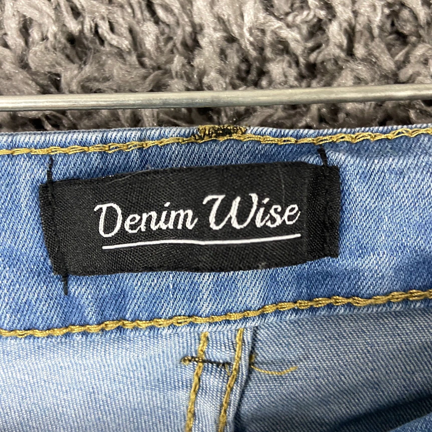 Denime Denim Wise Jeans Adult Size 8 Blue Skinny Distressed Womens Size 30" / US 8 / IT 44 - 6 Thumbnail