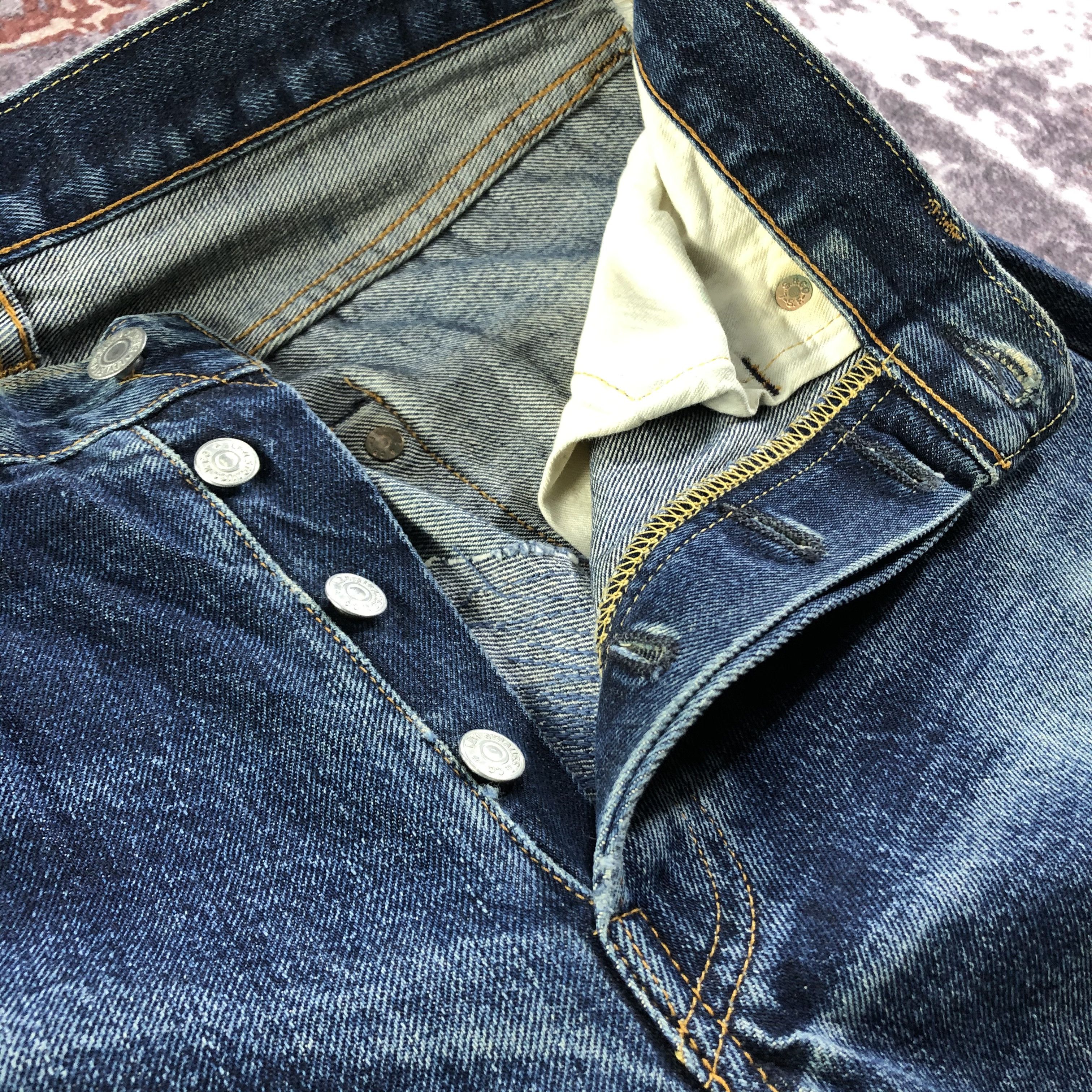 Levi's × Levi's Vintage Clothing × Vintage Vintage 90s Big E 501 Redline Jeans-JM3197 Size US 28 / EU 44 - 8 Thumbnail