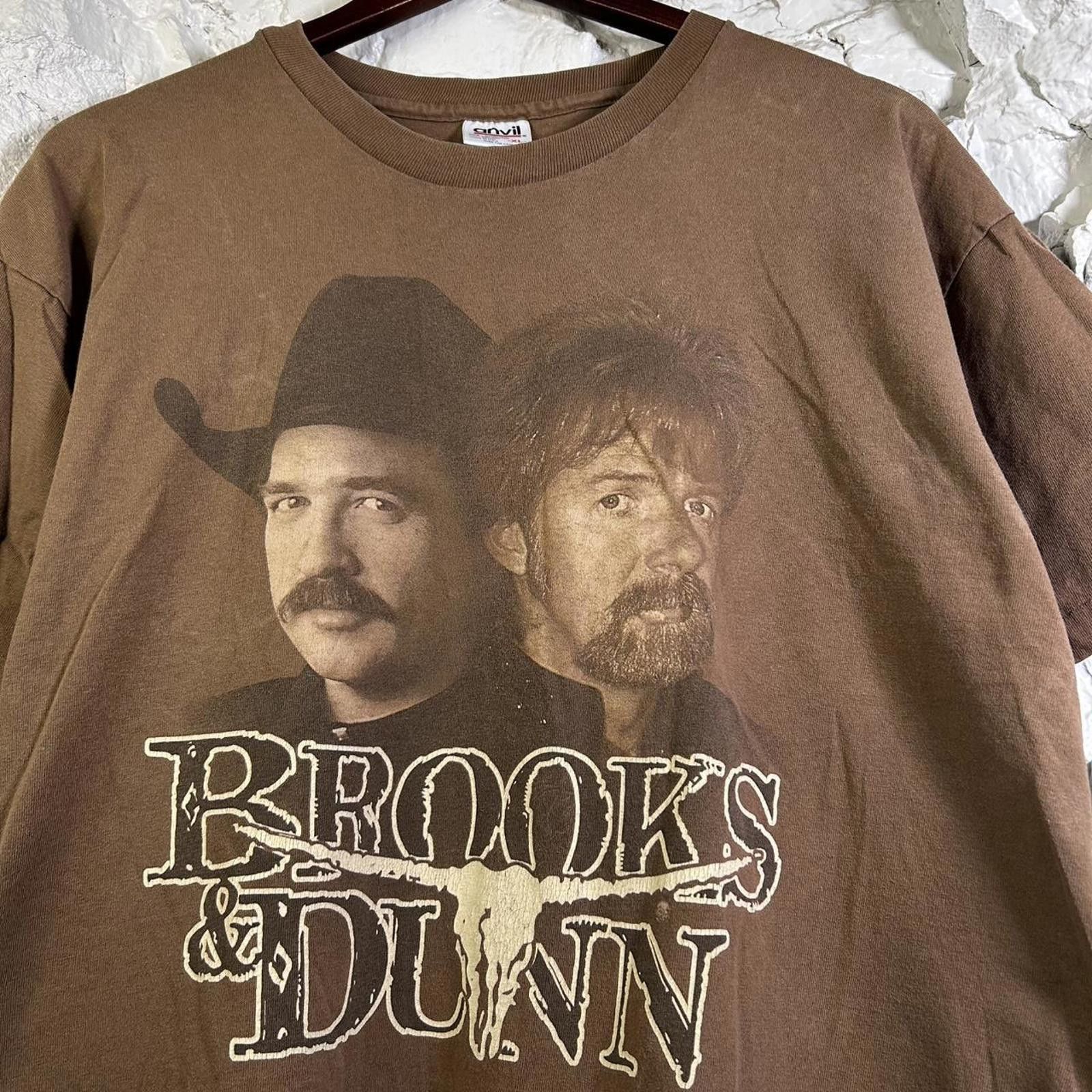 Other Vintage 90’s Brooks & Dunn “You Are Who You Ride With” Tee Size US XL / EU 56 / 4 - 1 Thumbnail