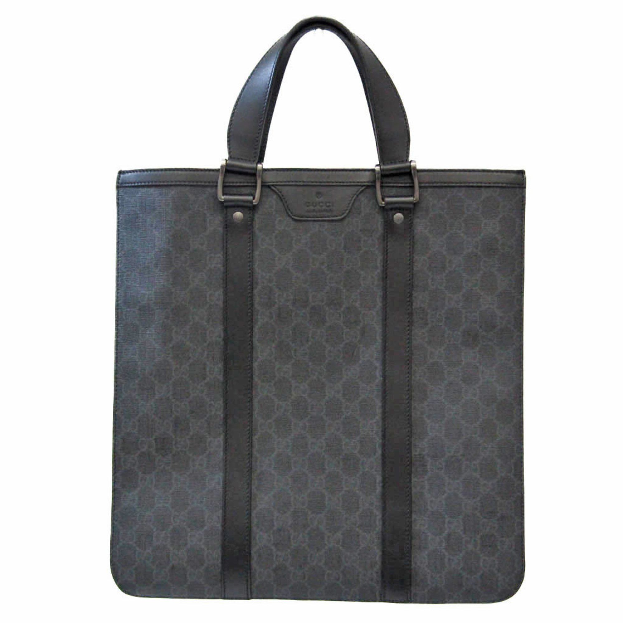 Gucci Gg Supreme Black Canvas Tote Bag (Pre-Owned) Size ONE SIZE - 1 Thumbnail