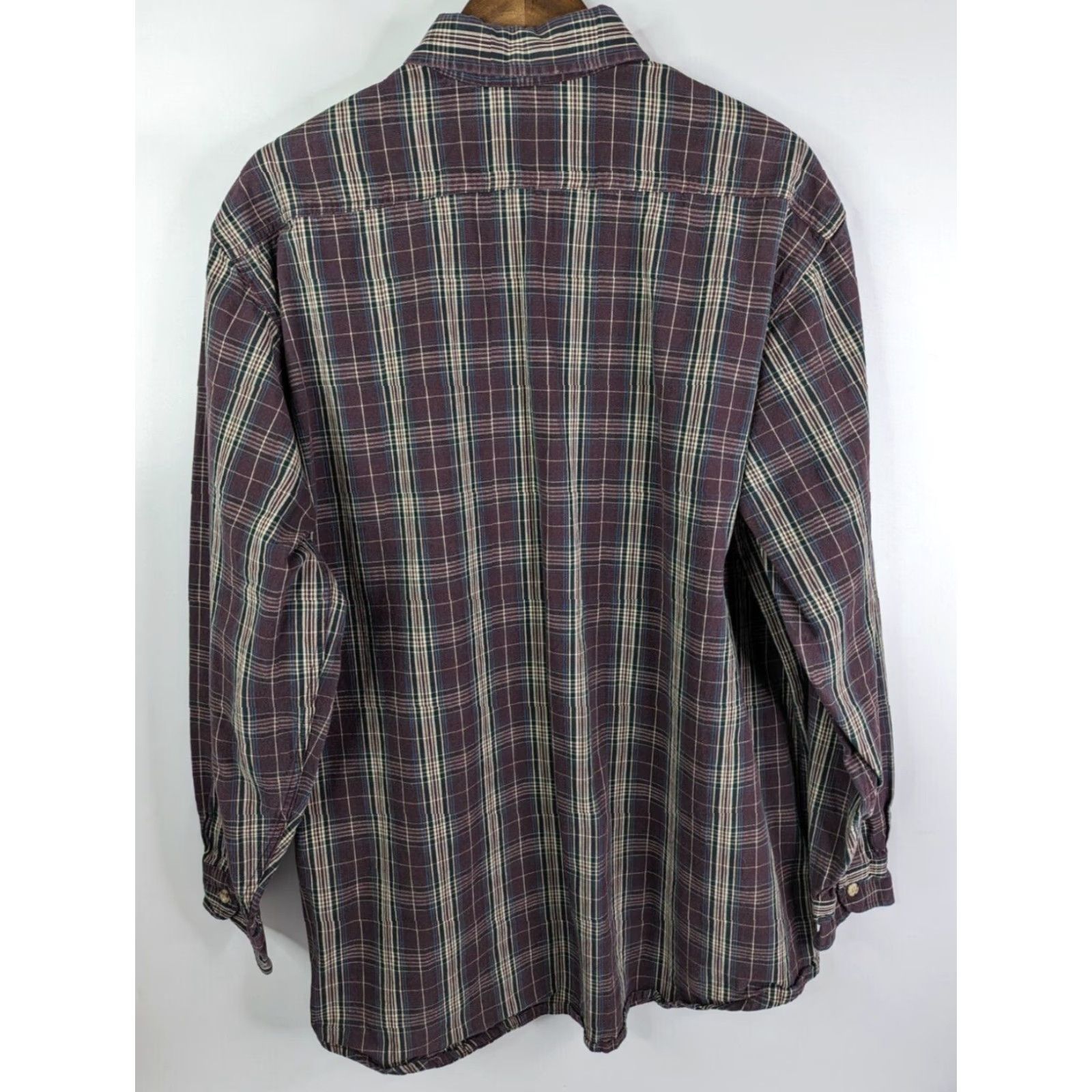 Carhartt VINTAGE Carhartt Shirt Mens Large Plaid Blue Cotton Denim Button-Up 90s Outdoor Western Workwear Size US L / EU 52-54 / 3 - 4 Thumbnail