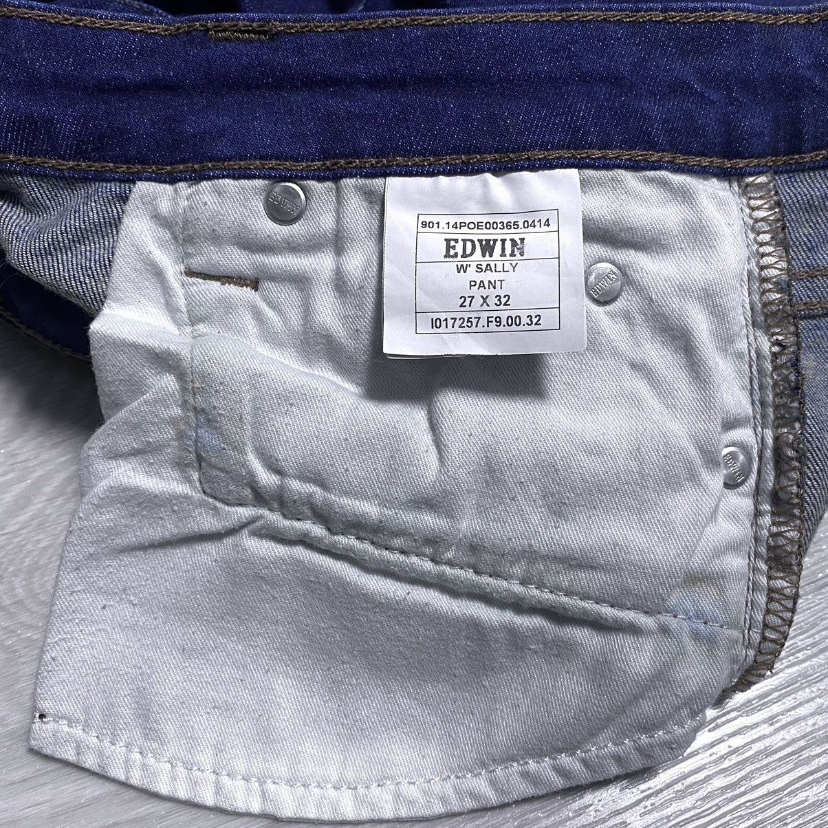 Edwin Womens Edwin Sally Pant Navy Jeans Denim Japanese Streetwear Size 27" / US 4 / IT 40 - 16 Thumbnail