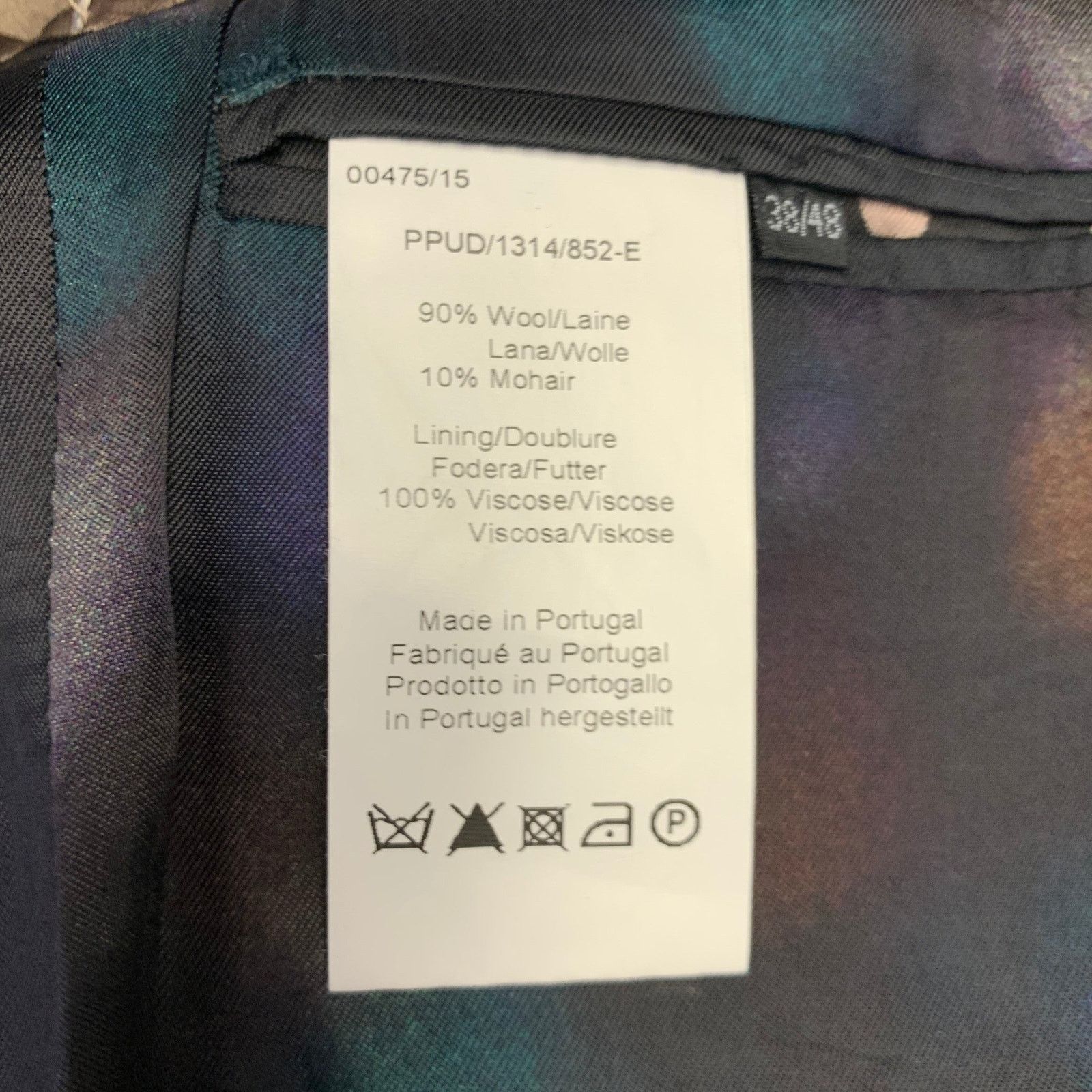 Paul Smith Size 38 Grey Wool Mohair Single Breasted Sport Coat Size 38R - 8 Thumbnail