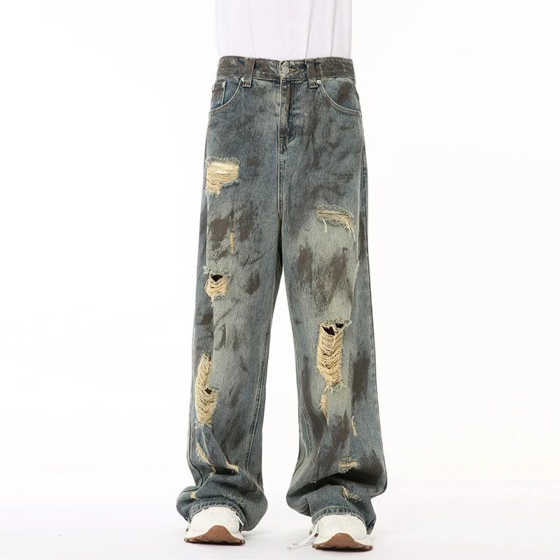 Hole Denim Ripped Jeans