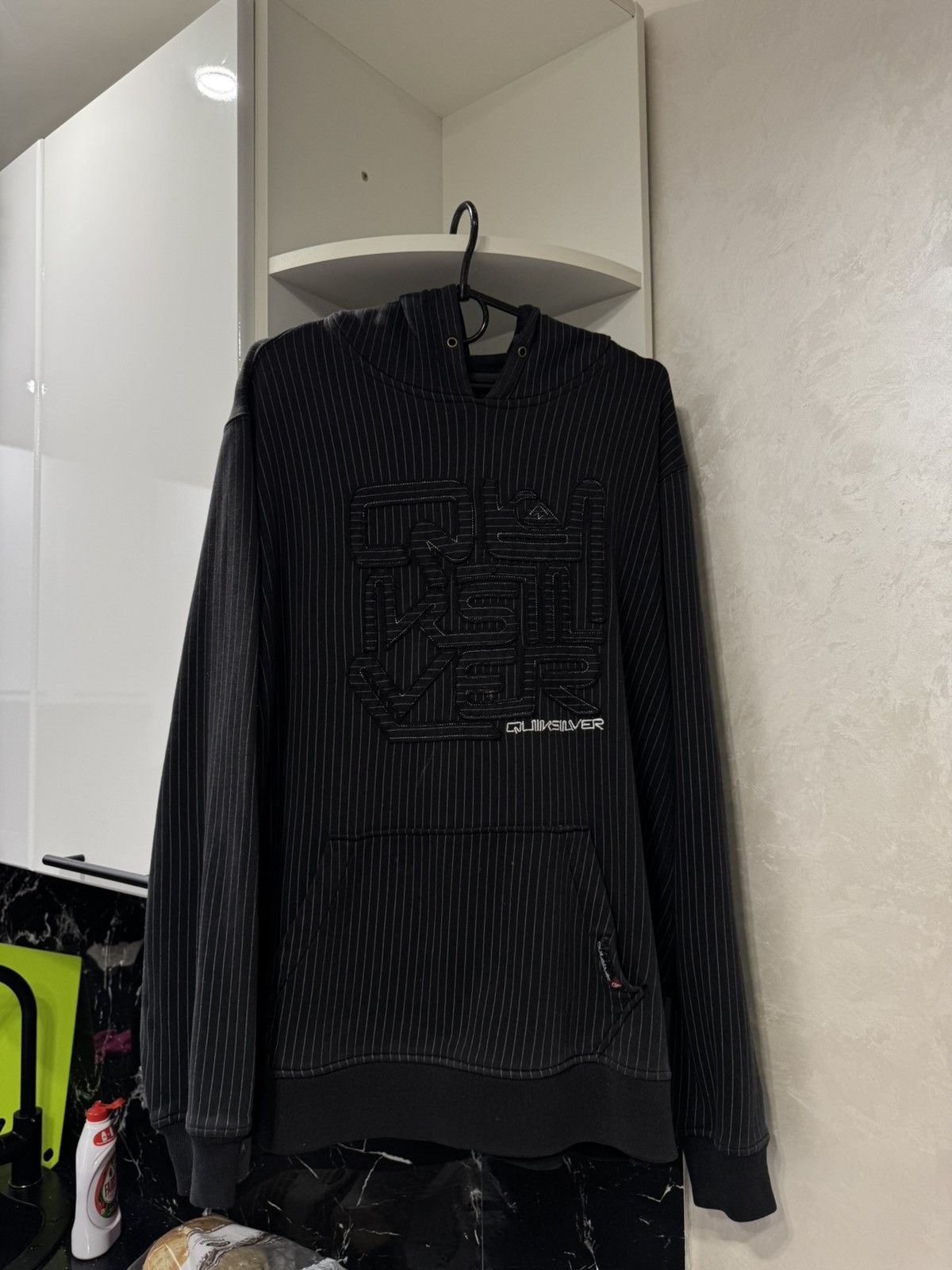 Quiksilver 🌪️ Vintage Quiksilver Big Logo Hoodie Serf Y2K SK8 Rep Size US L / EU 52-54 / 3 - 1 Thumbnail