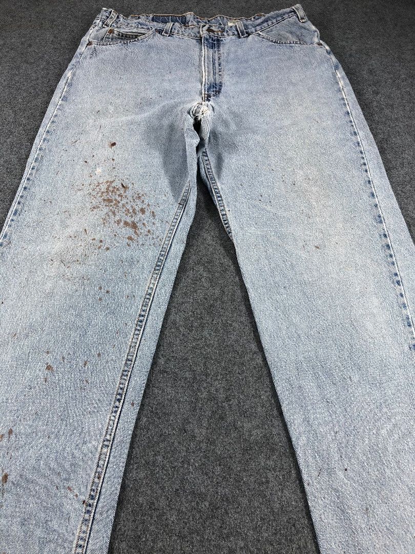 Levi's Vintage 90s Light Wash Levis 550 Orange Tab Jeans-JM662 Size US 35 - 3 Thumbnail