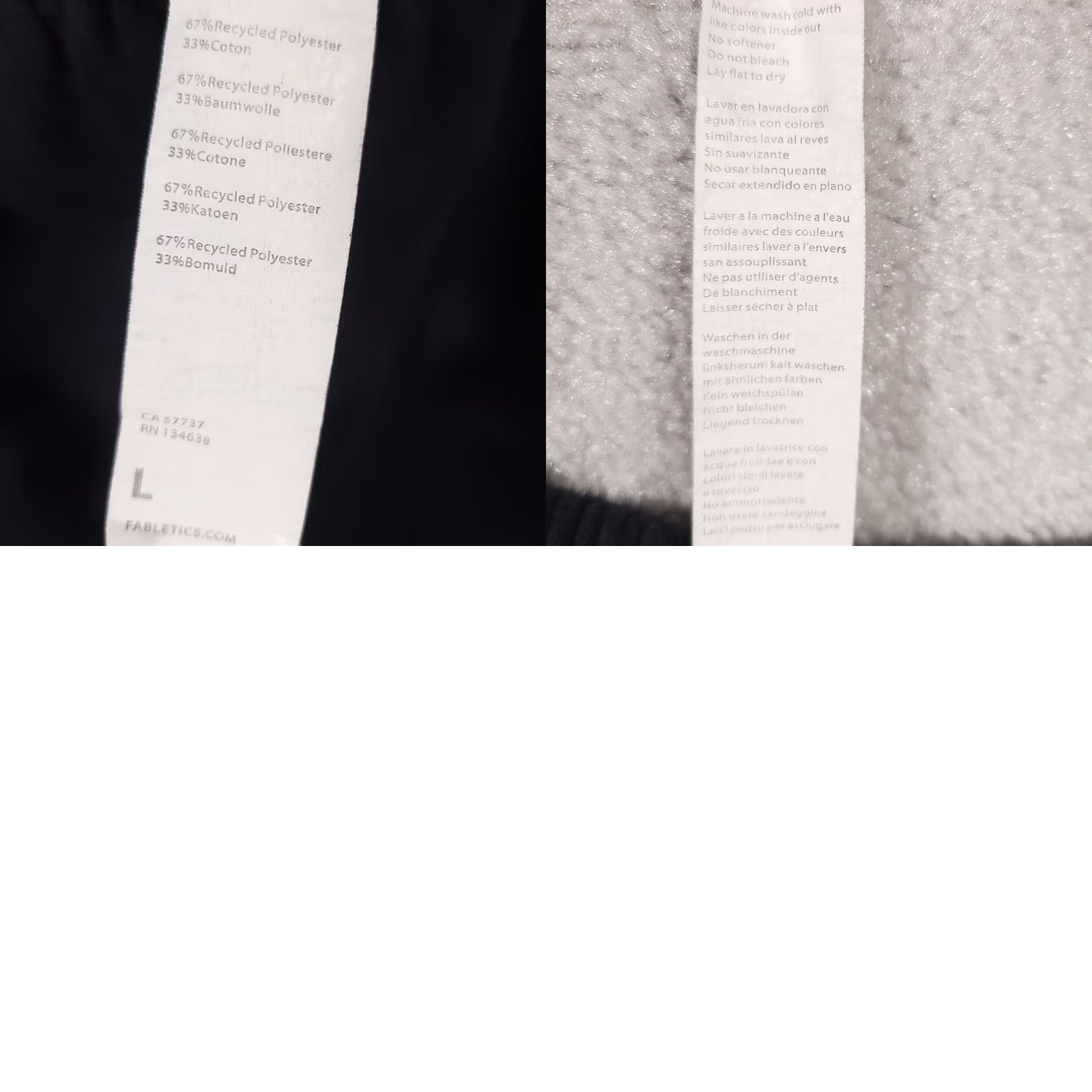 Fabletics VINTAGE Fabletics Cozy Fleece Go To Jogger Sweatpant Womens Large Crop Black Lounge Size 30" / US 8 / IT 44 - 9 Thumbnail