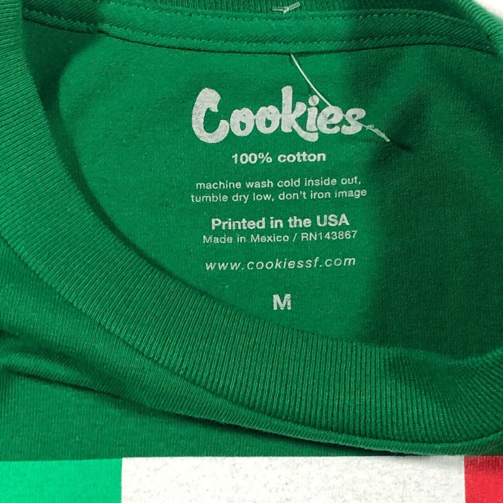 Cookies Cookies Sf Mexican Flag Green Tee T Shirt Size Medium M B1 Size US M / EU 48-50 / 2 - 4 Thumbnail