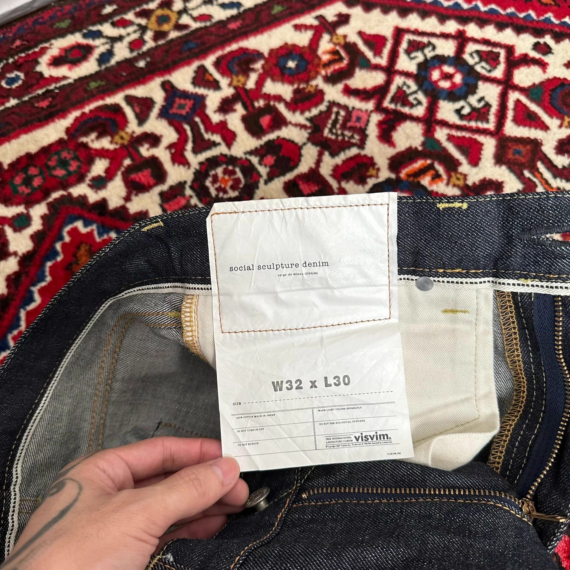 Visvim visvim 04R black raw denim jeans w32l30 Size US 32 / EU 48 - 7 Thumbnail