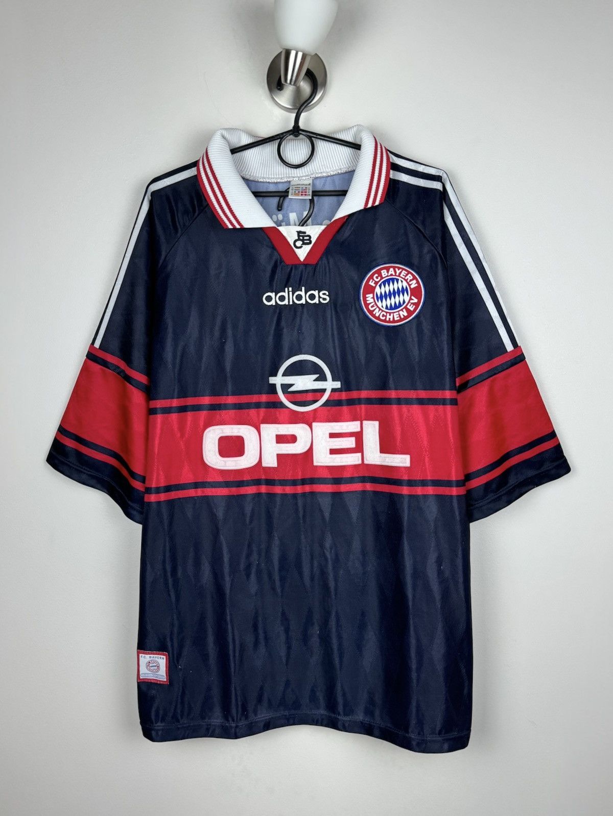 Adidas Football Adidas Bayern Opel 90s t-shirt original item Size US XL / EU 56 / 4 - 1 Thumbnail