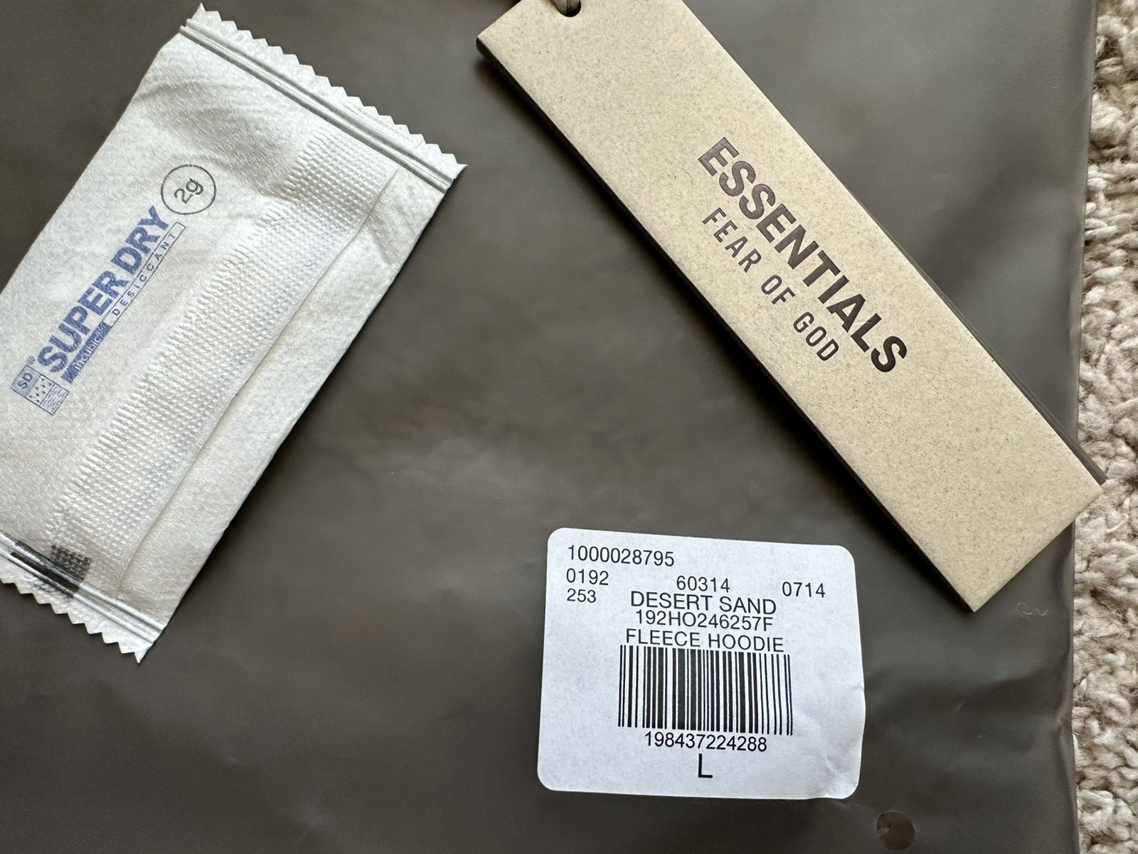Essentials Fear of God Essentials Fleece Hoodie Desert Sand Size US XL / EU 56 / 4 - 5 Thumbnail