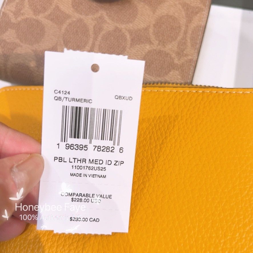 Coach Medium Id Zip Wallet C4124 Size ONE SIZE - 4 Thumbnail