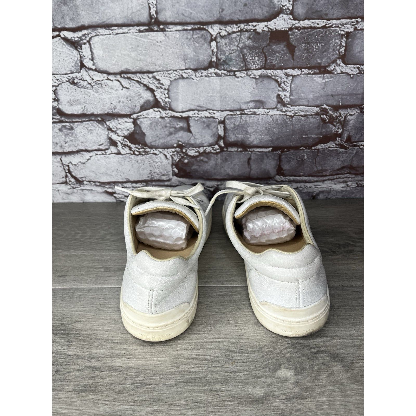 Rag & Bone $395 Rag & Bone Kent Lace Up Low White Leather Shoes Women S Size US 7.5 / IT 37.5 - 6 Thumbnail