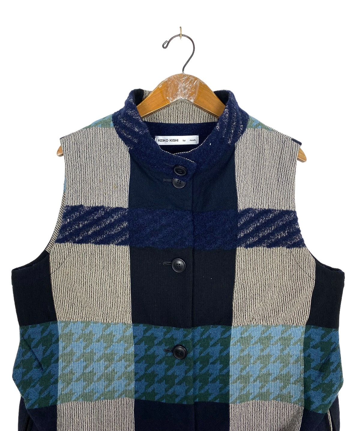 Japanese Brand Rare‼️ Keiko Kishi by Nosh Wool Dress Sleeveless Made Japan Size M / US 6-8 / IT 42-44 - 4 Thumbnail