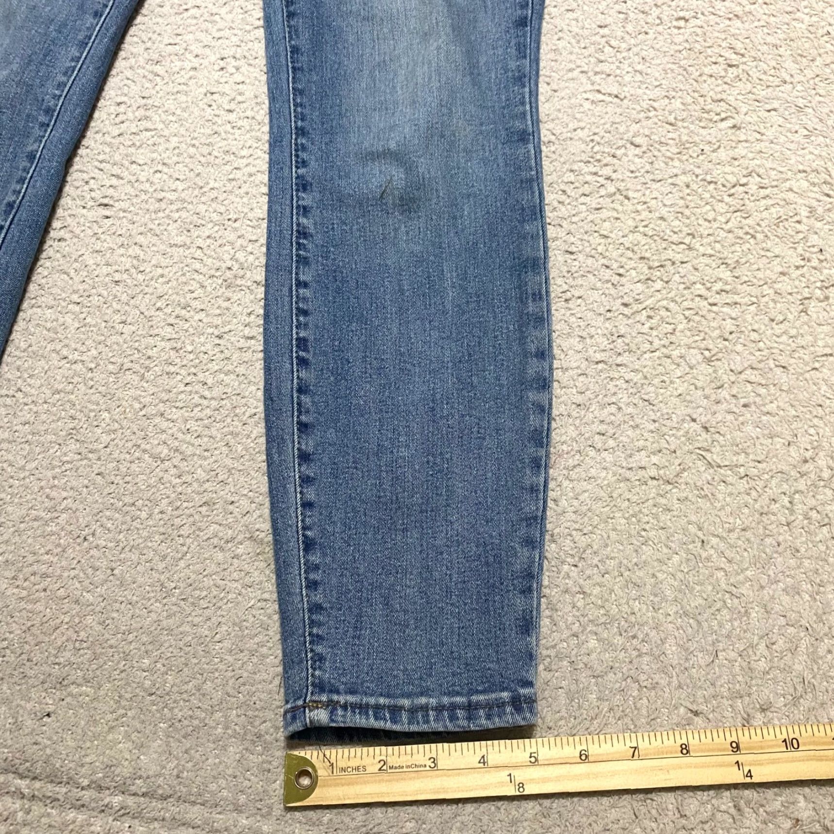 Lucky Brand Lucky Brand Bridgette Skinny Jeans 27 in Blue Denim Medium Wash High Rise Women's 4 Jeans Size 27" / US 4 / IT 40 - 5 Thumbnail