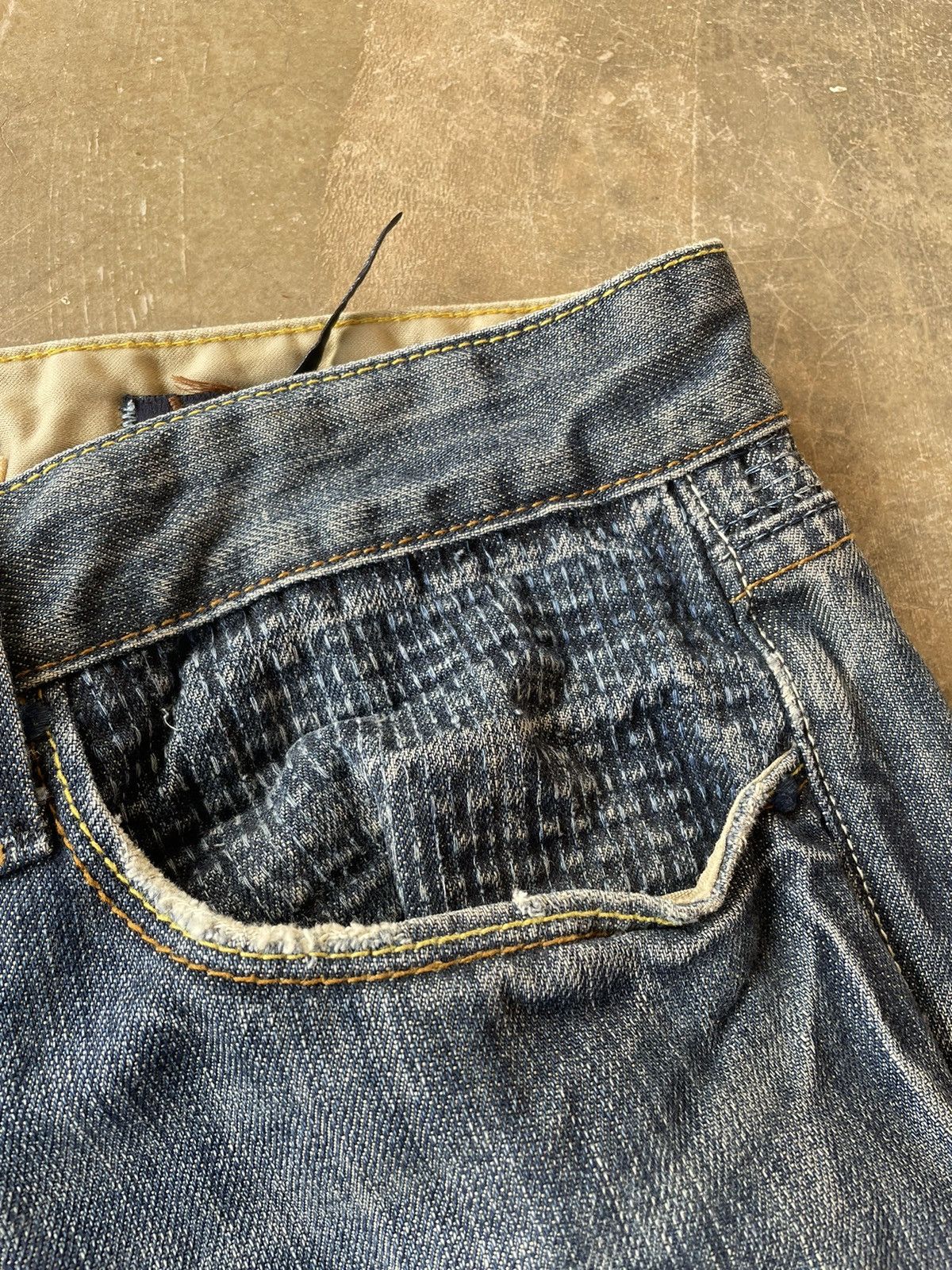 Designer × Other VIGOS USA SASHIKO STYLE DENIM Size US 38 / EU 54 - 6 Thumbnail
